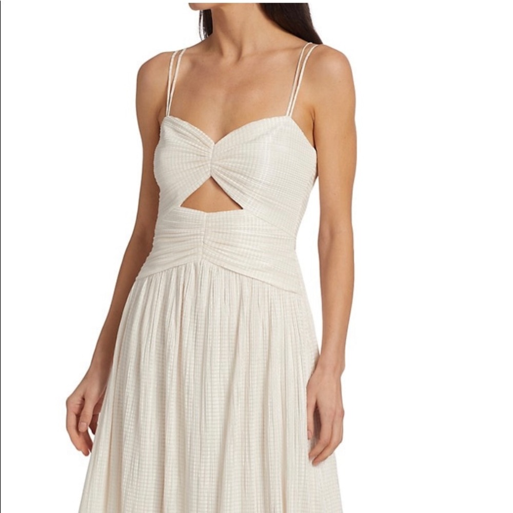 ML Monique Lhuillier cut out midi dress 1 NWOT